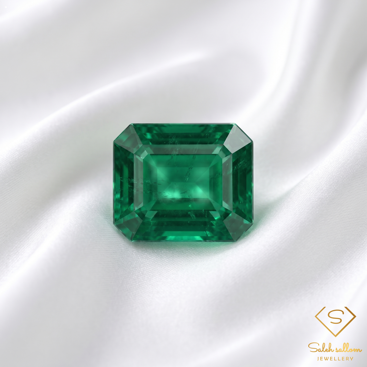 2.47 Ct Natural Emerald Emerald-Cut Green Gemstone