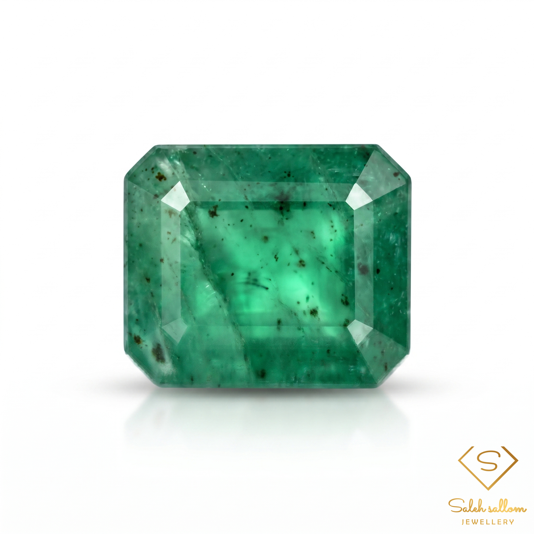 2.32 Ct Natural Emerald Emerald-Cut Green Gemstone