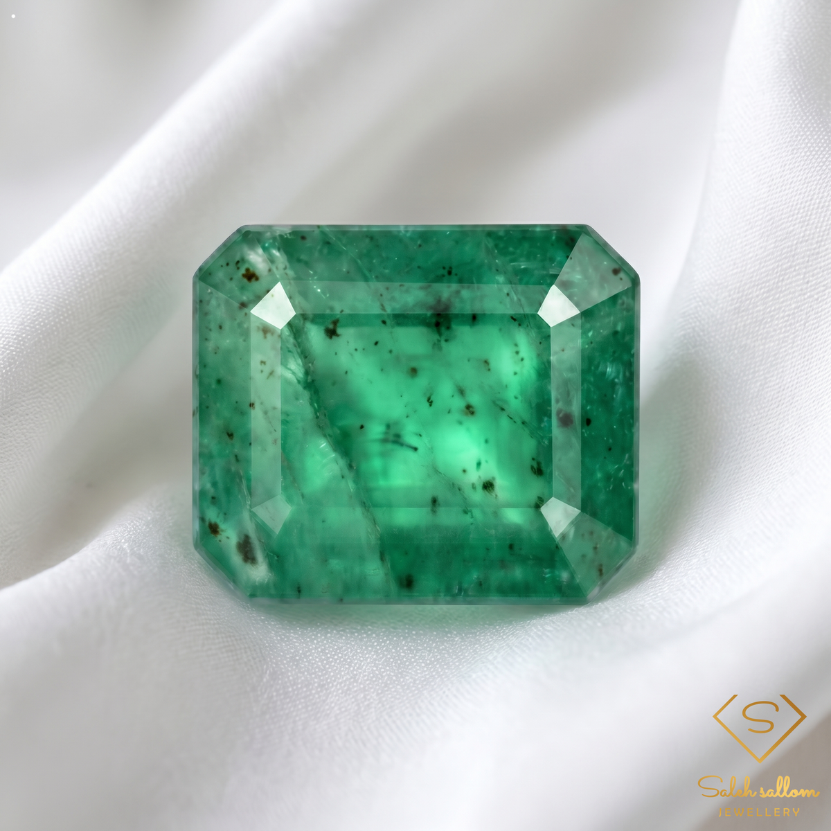 2.32 Ct Natural Emerald Emerald-Cut Green Gemstone