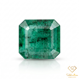 1.00 Ct Natural Emerald Asscher-Cut Green Gemstone