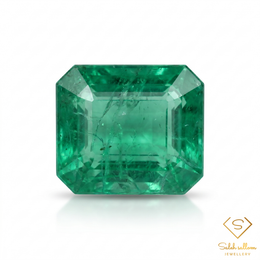 1.07 Ct Natural Emerald Asscher-Cut Green Gemstone