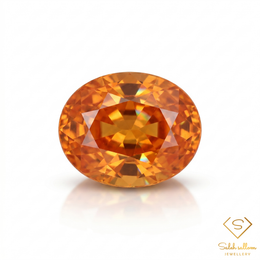1.44 Ct Natural Orange Spessartite Garnet Oval Cut Gemstone from Niger