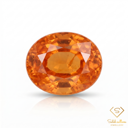 4.07 Ct Natural Orange Spessartite Garnet Oval Cut Gemstone