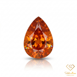 1.15 Ct Natural Orange Spessartite Garnet Pear Cut Loose Gemstone