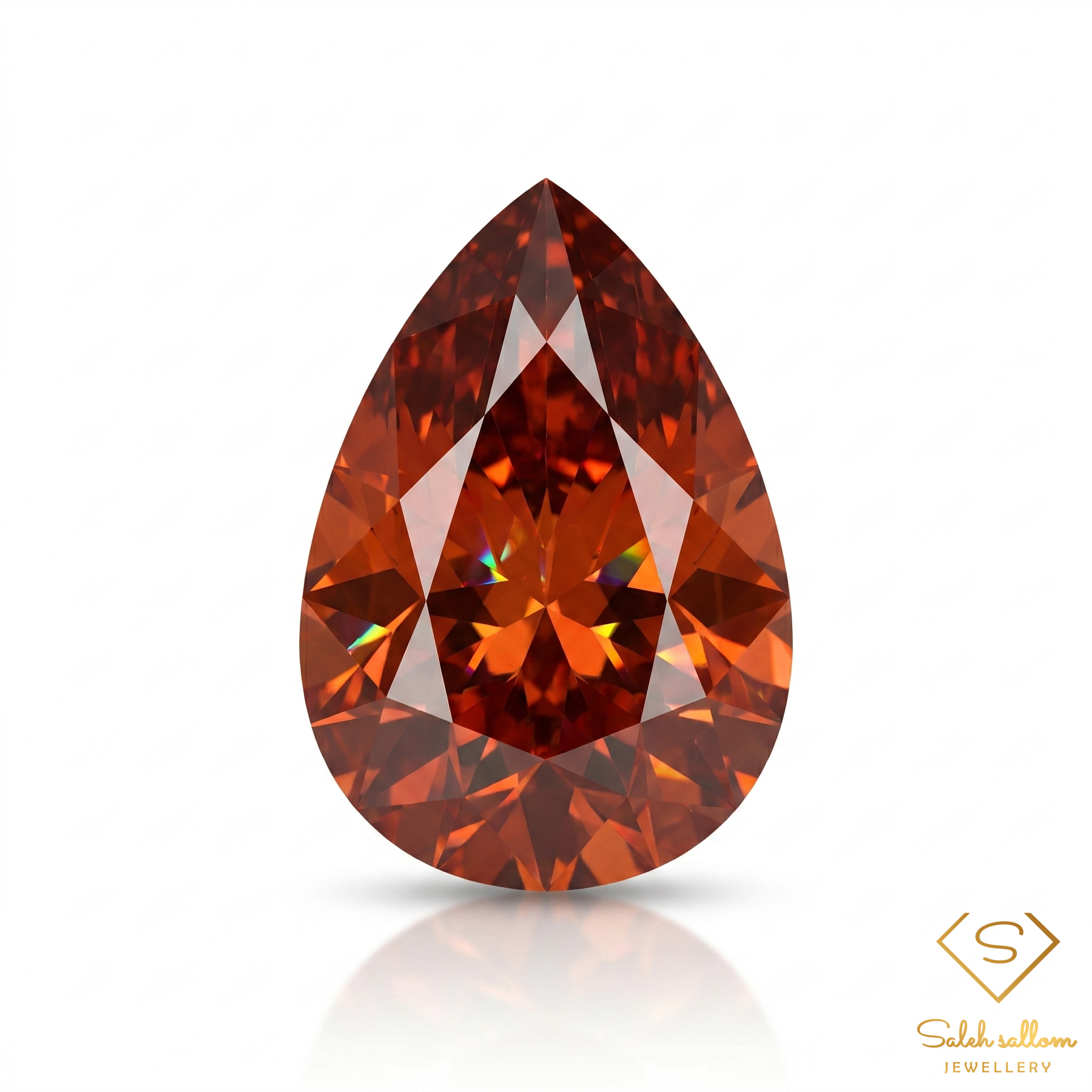 1.02 Ct Natural Spessartite Garnet Pear Cut Loose Gemstone