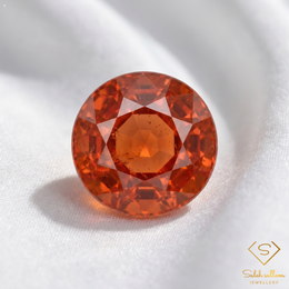 2.02 Ct Natural Spessartite Garnet Round Cut Loose Gemstone