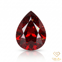 1.26 Ct Natural Reddish Orange Garnet Pear Brilliant Cut Gemstone – Africa