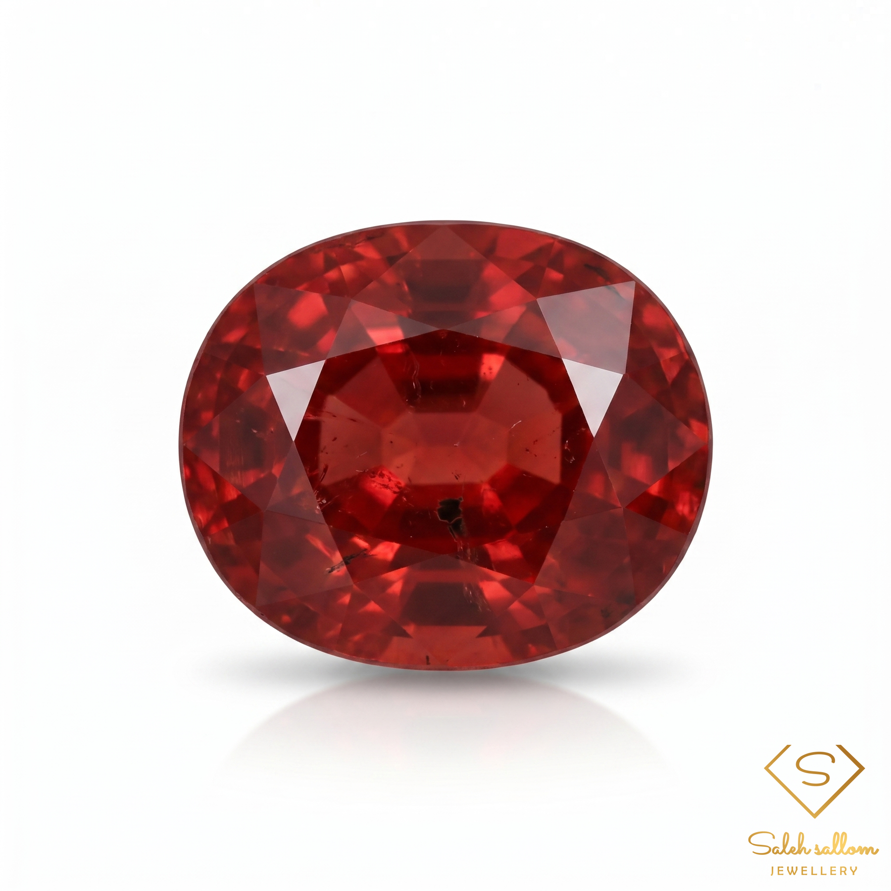 1.50 Ct Natural Orange Spessartite Garnet Oval Cut Gemstone from Nigeria