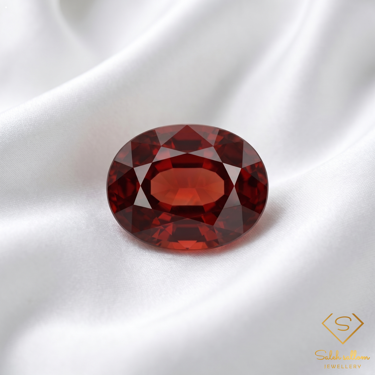 1.14 Ct Natural Orange Spessartite Garnet Oval Cut Gemstone – Africa
