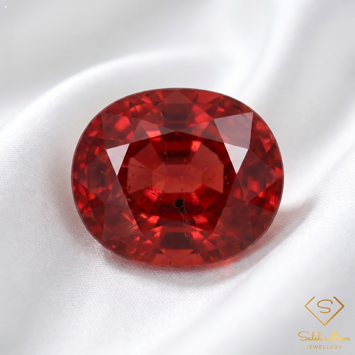 1.50 Ct Natural Orange Spessartite Garnet Oval Cut Gemstone from Nigeria