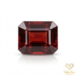 1.83 Ct Natural Orangish Red Spessartite Garnet Octagon Cut Gemstone from Tanzania