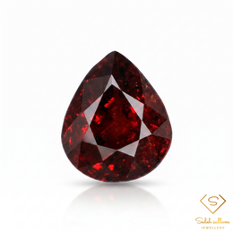 2.03 Ct Natural Orangish Red Spessartite Garnet Pear Cut Gemstone from Namibia
