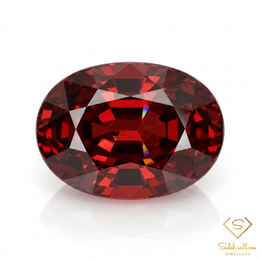 2.11 Ct Natural Orangish Red Spessartite Garnet Oval Cut Gemstone