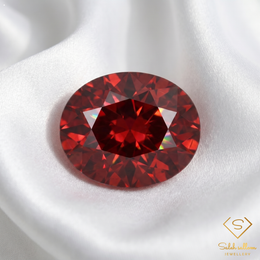 1.84 Ct Natural Reddish Orange Garnet Oval Cut Gemstone – Mozambique