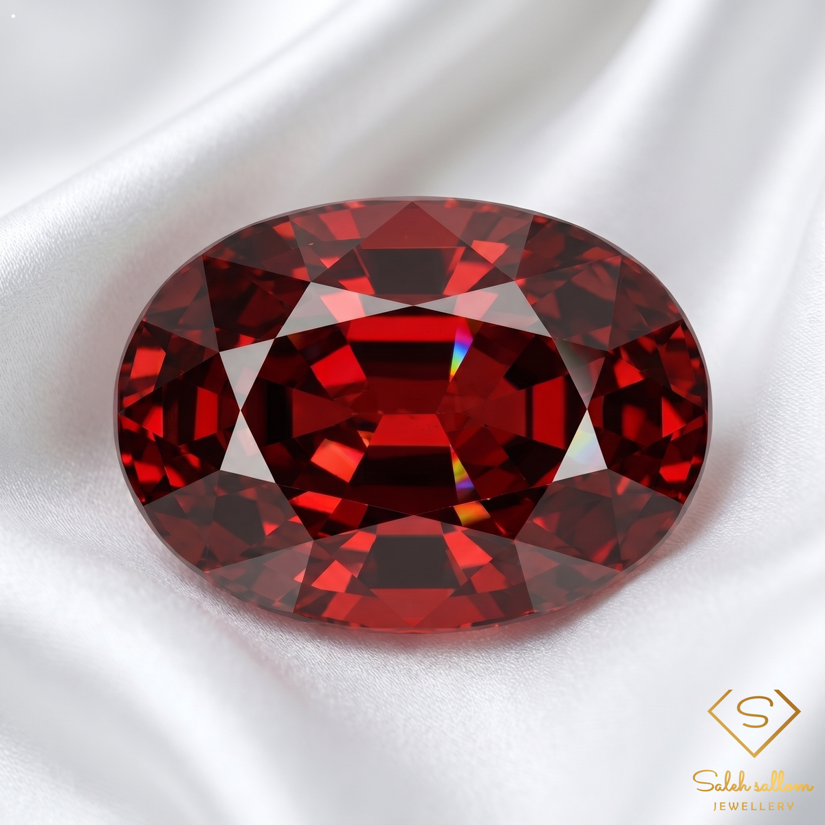 2.11 Ct Natural Orangish Red Spessartite Garnet Oval Cut Gemstone