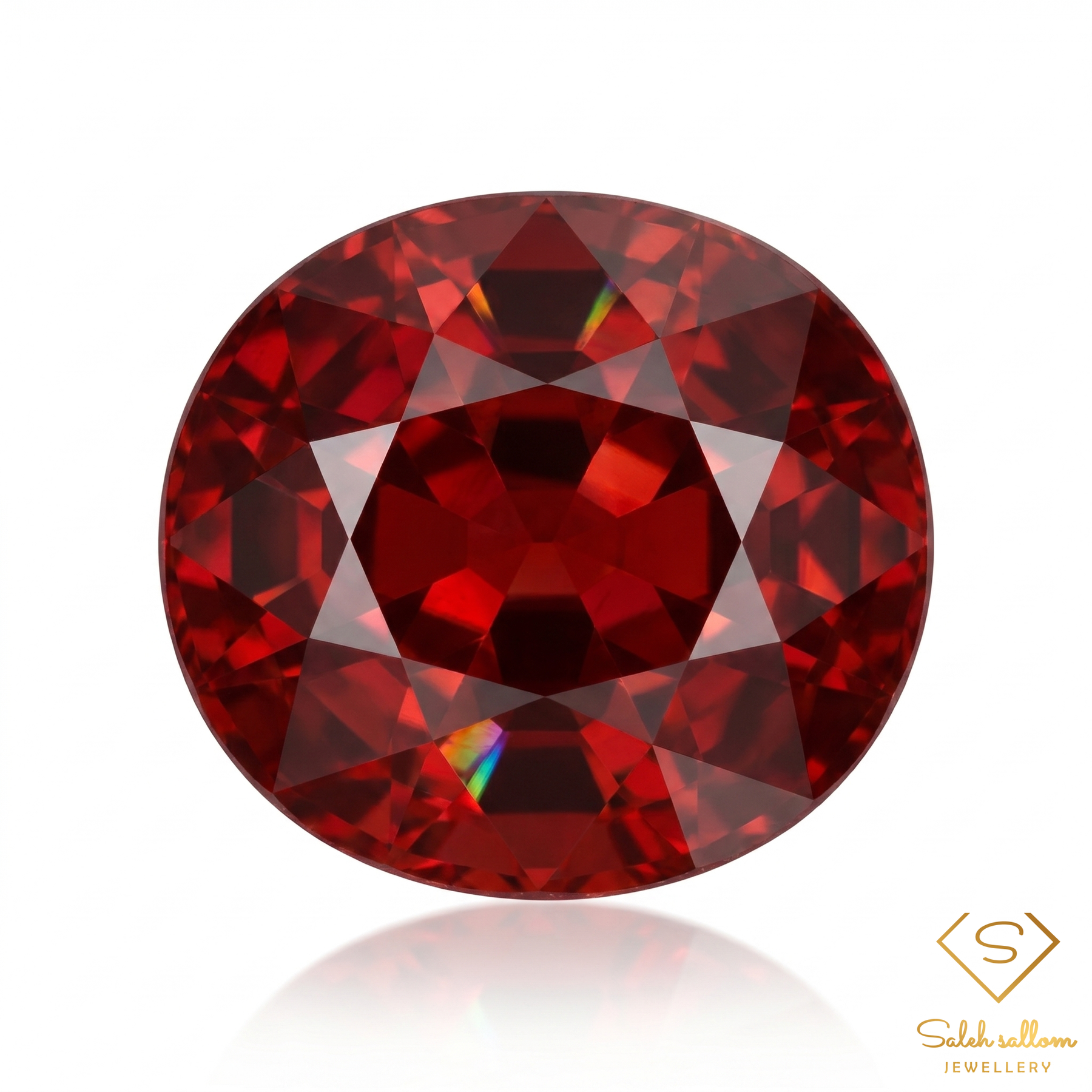 6.99 Ct Natural Deep Red Garnet Oval Cut Loose Gemstone