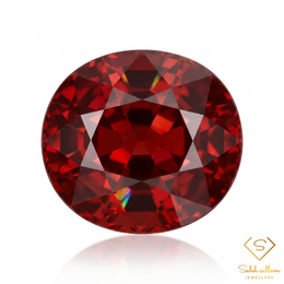 6.99 Ct Natural Deep Red Garnet Oval Cut Loose Gemstone