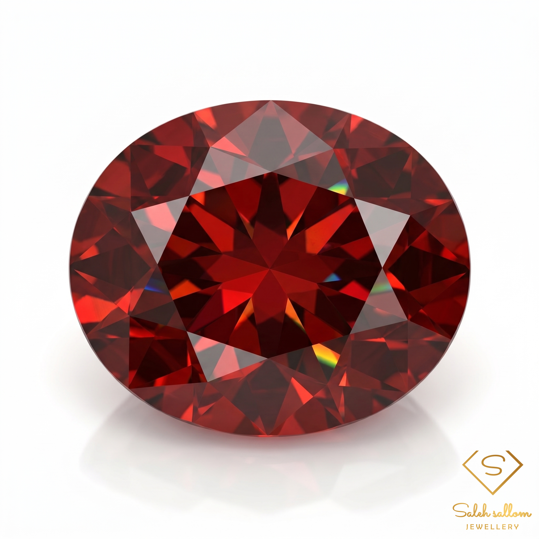 4.75 Ct Natural Deep Red Garnet Oval Cut Loose Gemstone