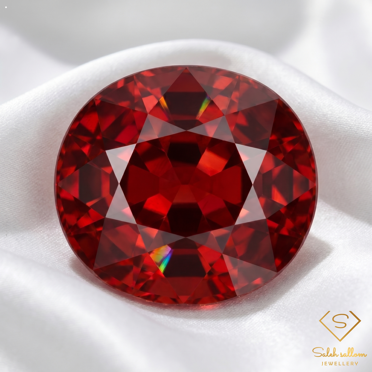 6.99 Ct Natural Deep Red Garnet Oval Cut Loose Gemstone