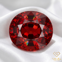 6.99 Ct Natural Deep Red Garnet Oval Cut Loose Gemstone