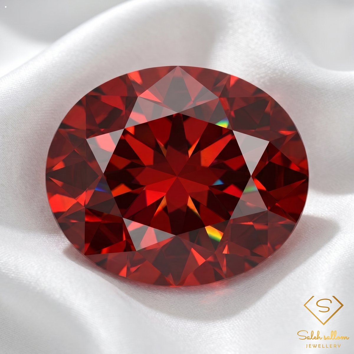 4.75 Ct Natural Deep Red Garnet Oval Cut Loose Gemstone