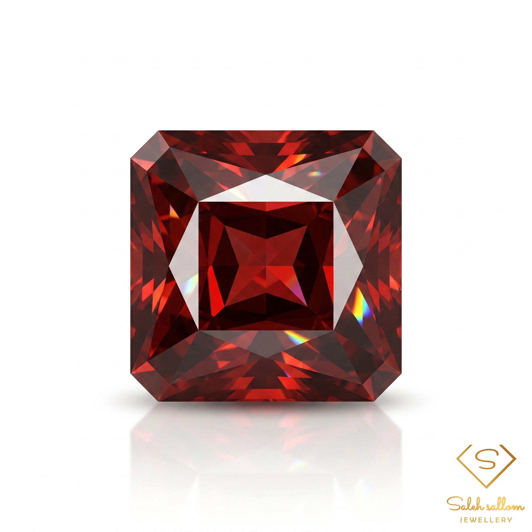 2.89 Ct Natural Reddish Orange Spessartite Garnet Scissor Cut Loose Gemstone
