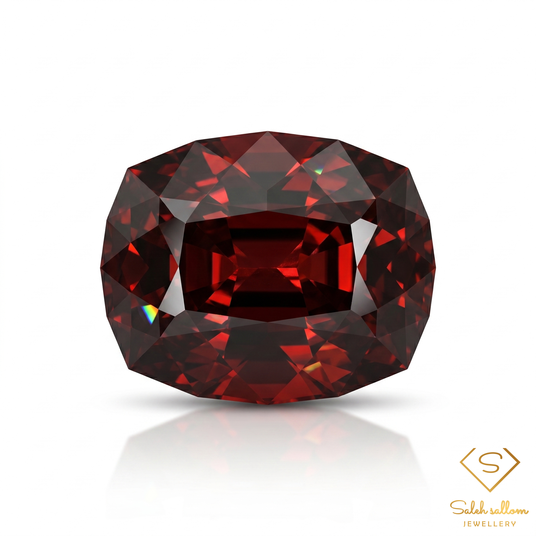 8.75 Ct Natural Orangish Red Spessartite Garnet Custom Cut Loose Gemstone – Tanzania