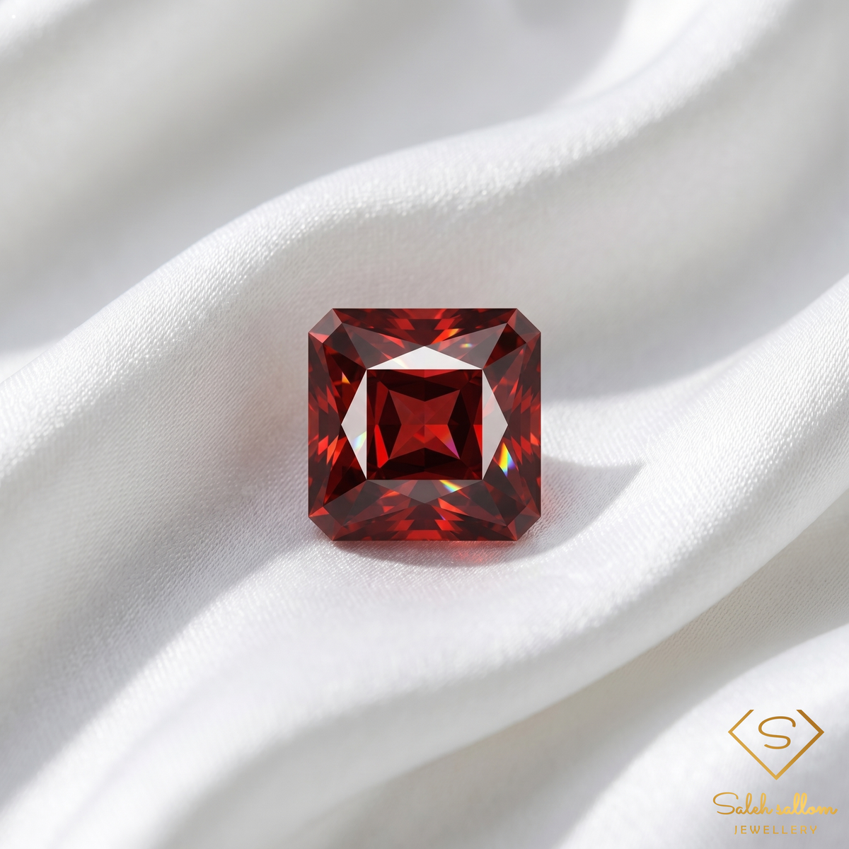 2.89 Ct Natural Reddish Orange Spessartite Garnet Scissor Cut Loose Gemstone