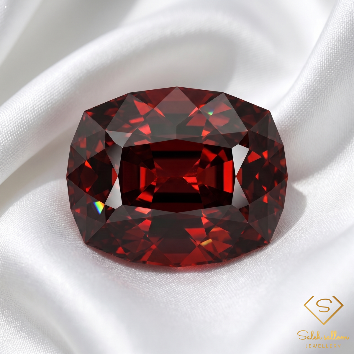 8.75 Ct Natural Orangish Red Spessartite Garnet Custom Cut Loose Gemstone – Tanzania