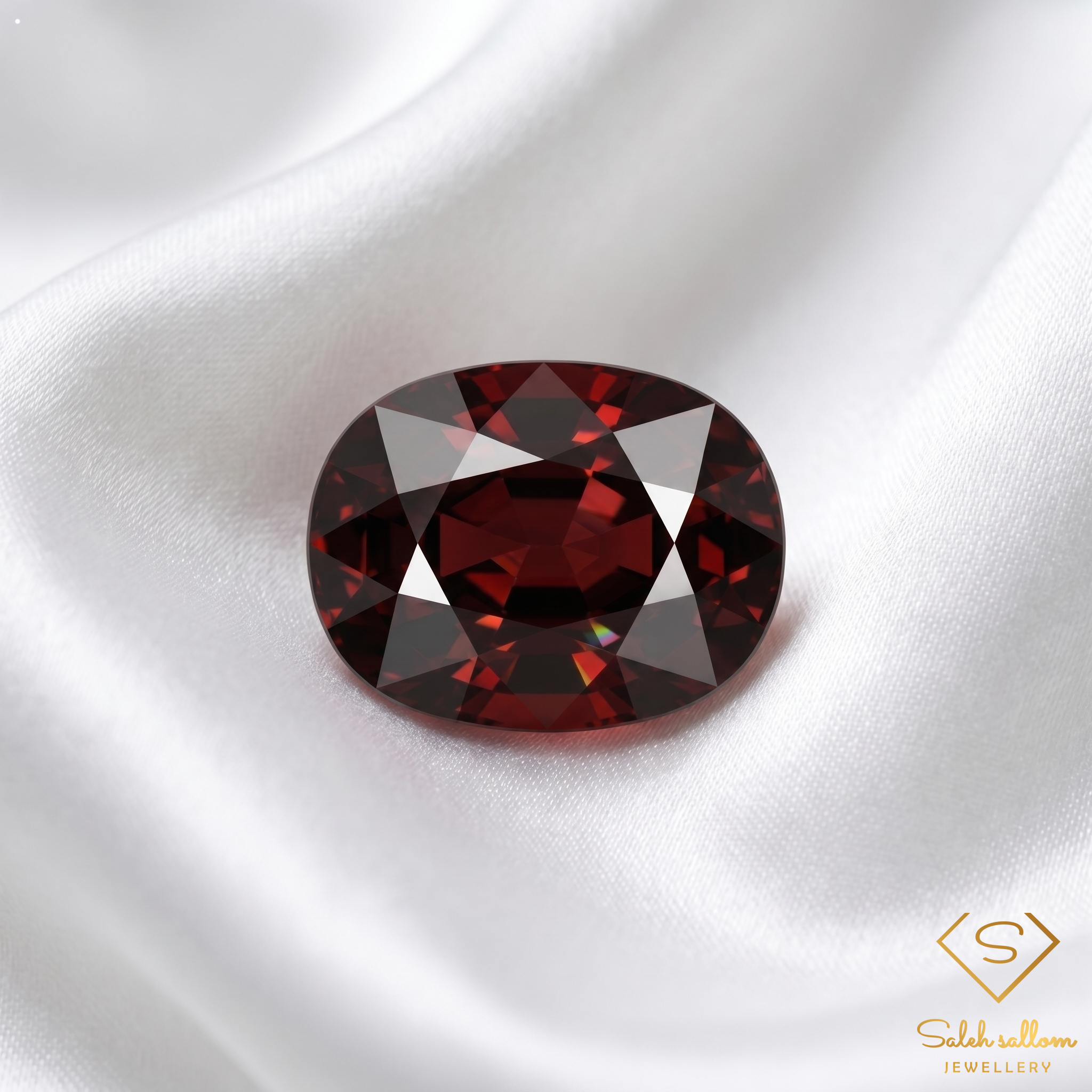 9.90 Ct Natural Orangish Red Spessartite Garnet Oval Cut Loose Gemstone – Namibia Secondary image