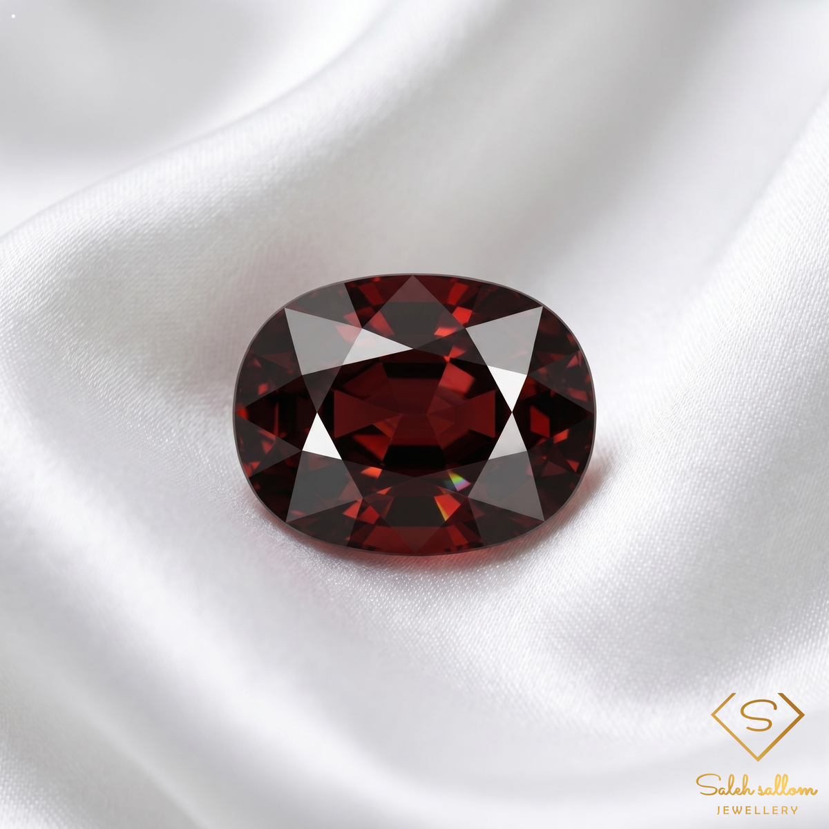 9.90 Ct Natural Orangish Red Spessartite Garnet Oval Cut Loose Gemstone – Namibia