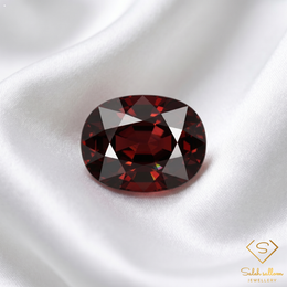 9.90 Ct Natural Orangish Red Spessartite Garnet Oval Cut Loose Gemstone – Namibia