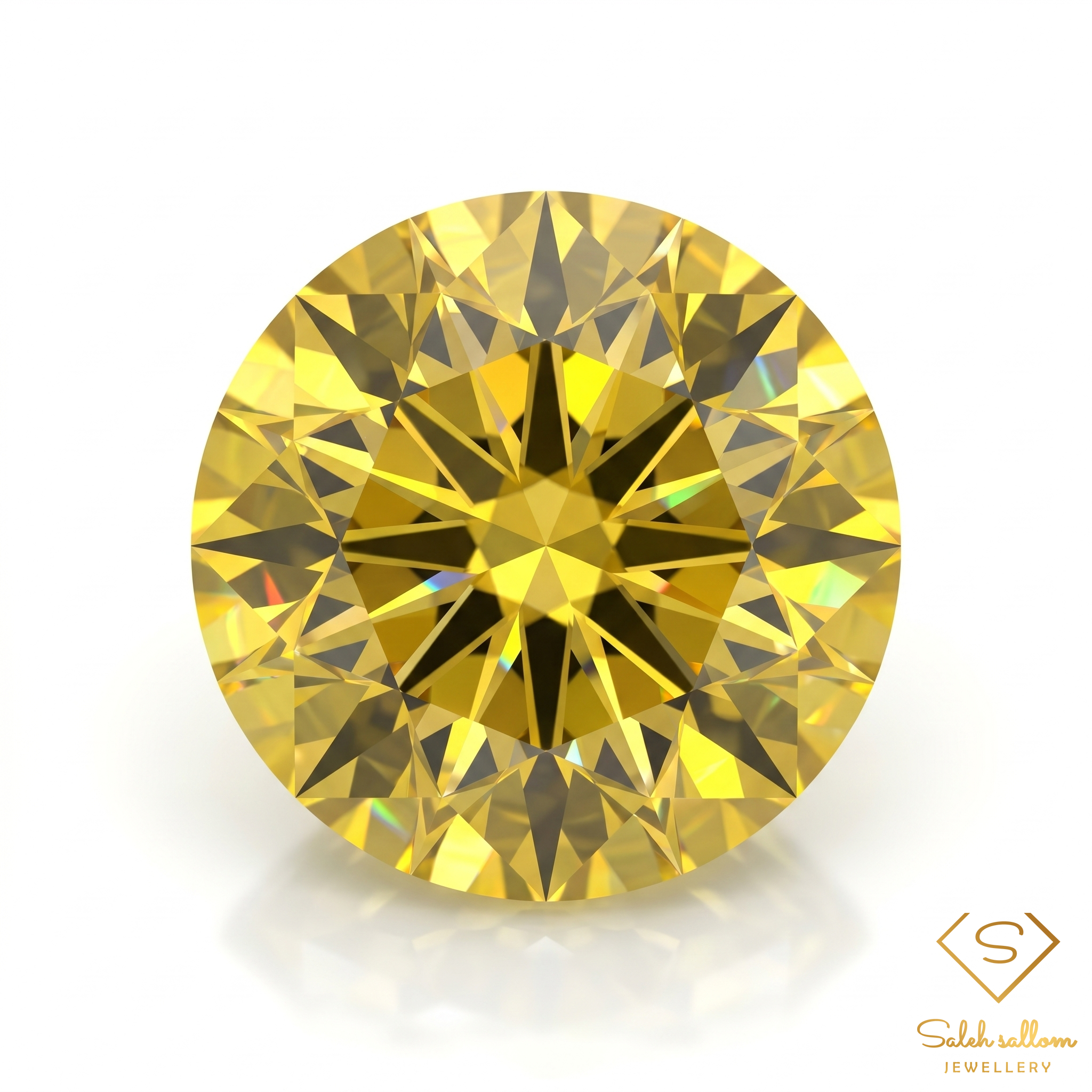 0.62 Ct Natural Greenish Yellow Grossular Garnet Round Cut Loose Gemstone – Mali Main image