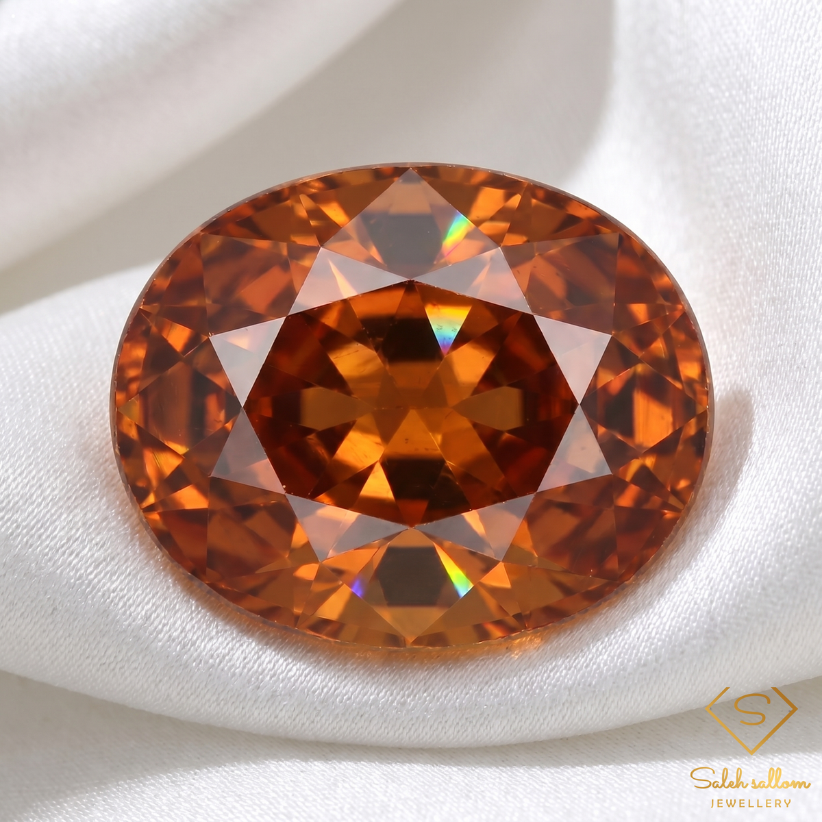 1.97 Ct Natural Greenish Yellow Grossular Garnet Oval Cut Loose Gemstone – Africa