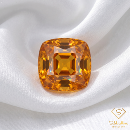 1.06 Ct Natural Greenish Yellow Grossular Garnet Cushion Cut Loose Gemstone – Africa