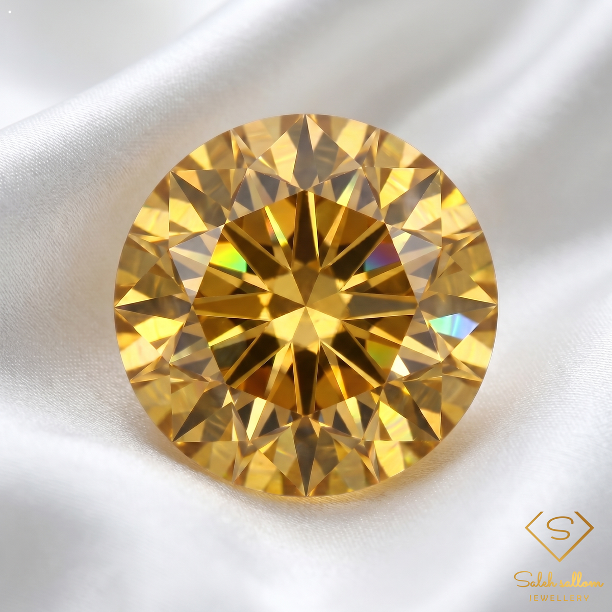 1.14 Ct Natural Yellow Grossular Garnet Round Cut Loose Gemstone – Mali
