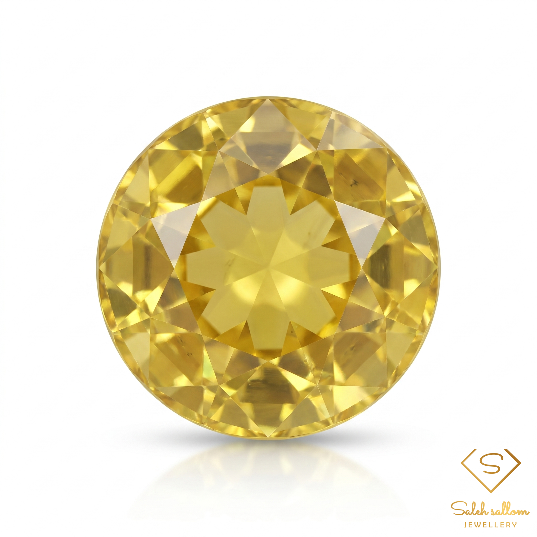 0.70 Ct Natural Greenish Yellow Grossular Garnet Round Cut Loose Gemstone
