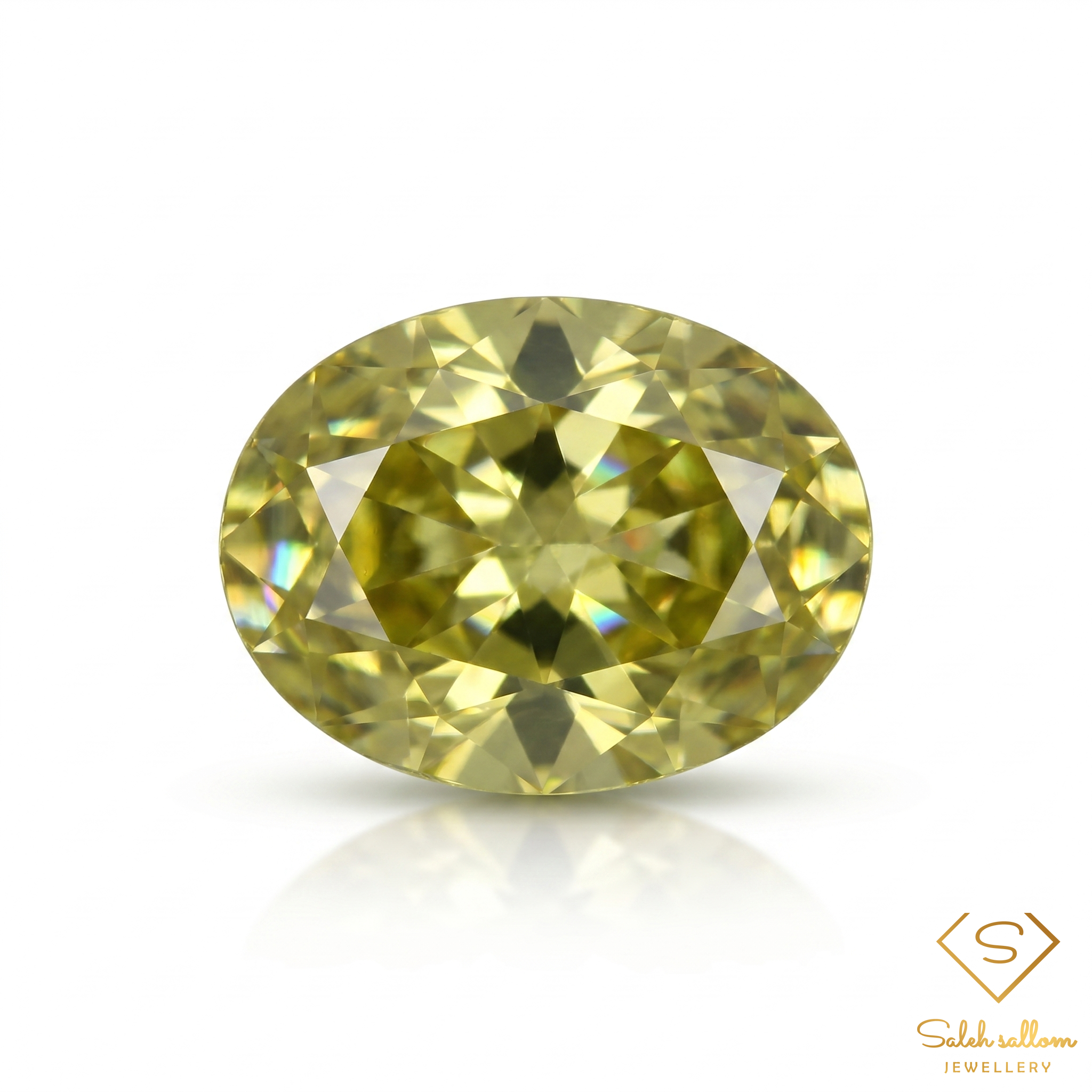 0.58 Ct Natural Yellowish Green Grossular Garnet Oval Cut Loose Gemstone – Mali Main image