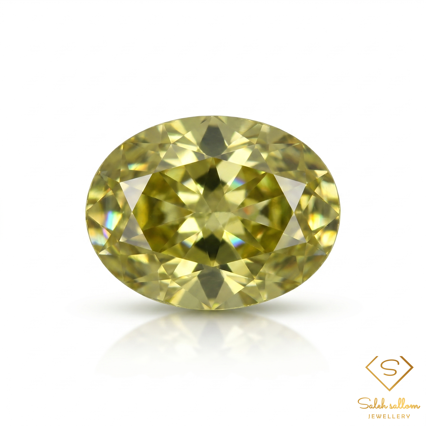 0.58 Ct Natural Yellowish Green Grossular Garnet Oval Cut Loose Gemstone – Mali