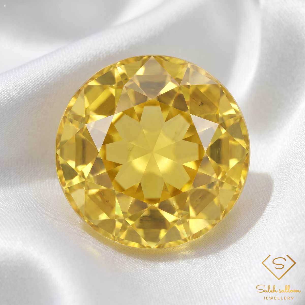 0.70 Ct Natural Greenish Yellow Grossular Garnet Round Cut Loose Gemstone