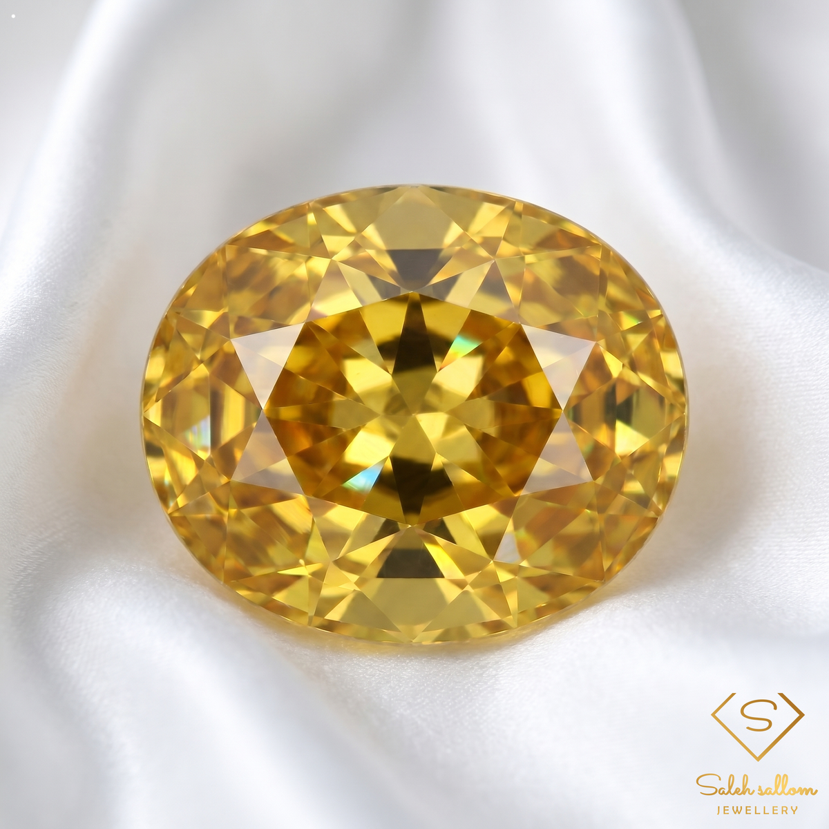 1.98 Ct Natural Greenish Yellow Grossular Garnet Oval Cut Loose Gemstone – Mali