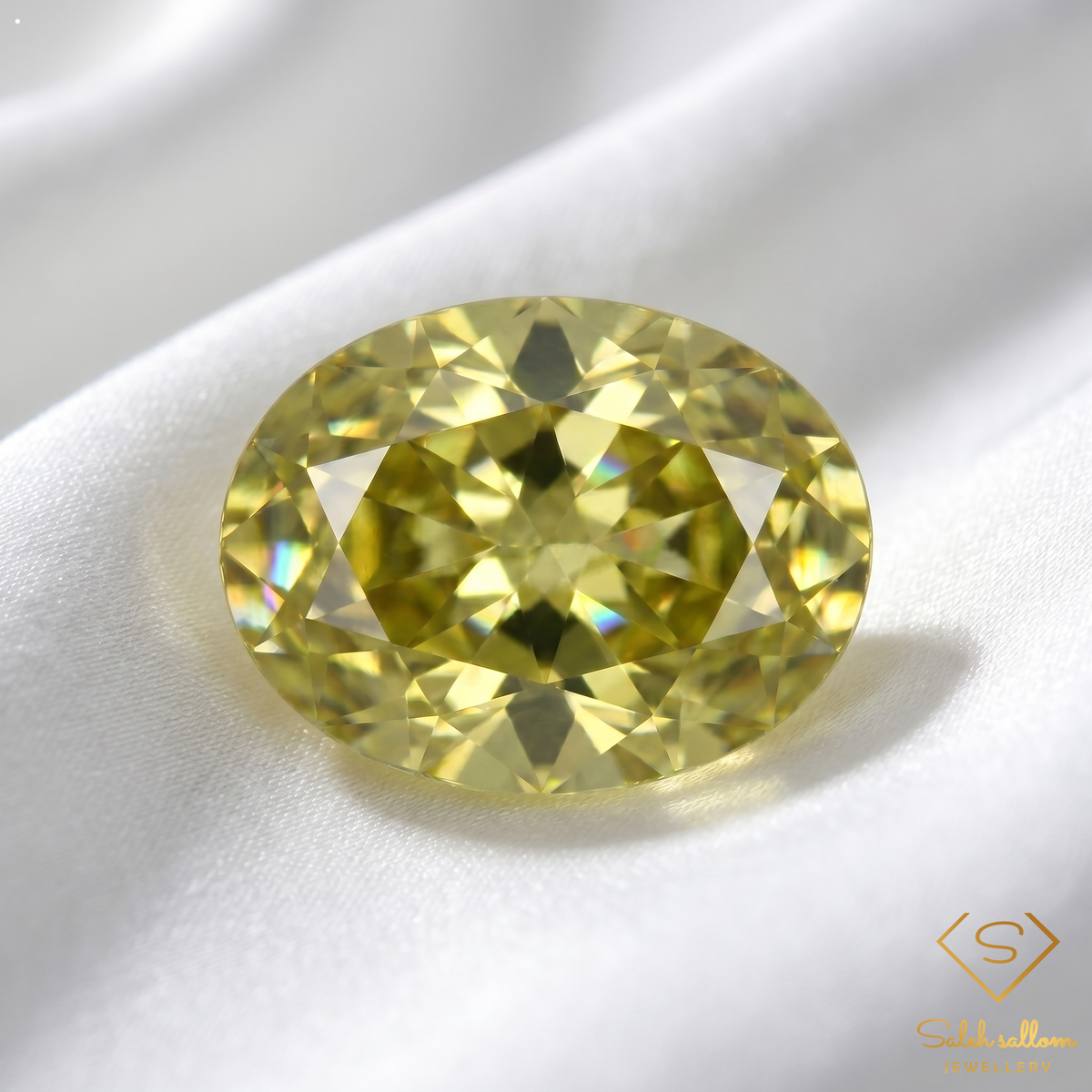 0.58 Ct Natural Yellowish Green Grossular Garnet Oval Cut Loose Gemstone – Mali