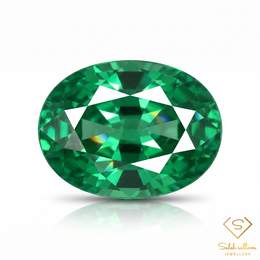0.33 Ct Natural Vivid Green Tsavorite Garnet Oval Cut Loose Gemstone Tanzania