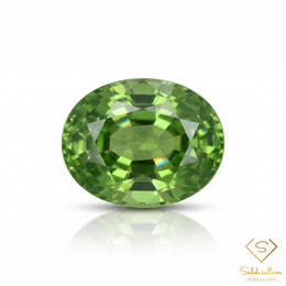 0.88 Ct Natural Green Grossular Garnet Oval Cut Loose Gemstone Africa