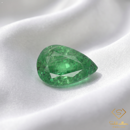 1.06 Ct Total Weight Natural Green Tsavorite Garnet Pair Octagon & Baguette Cut Tanzania