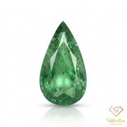 1.79 Ct Natural Green Tsavorite Garnet Pear Cut Loose Gemstone Tanzania