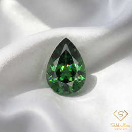 0.60 Ct Natural Green Tsavorite Garnet Pear Cut Loose Gemstone Tanzania
