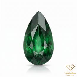 2.83 Ct Natural Green Tsavorite Garnet Pear Cut Loose Gemstone Tanzania