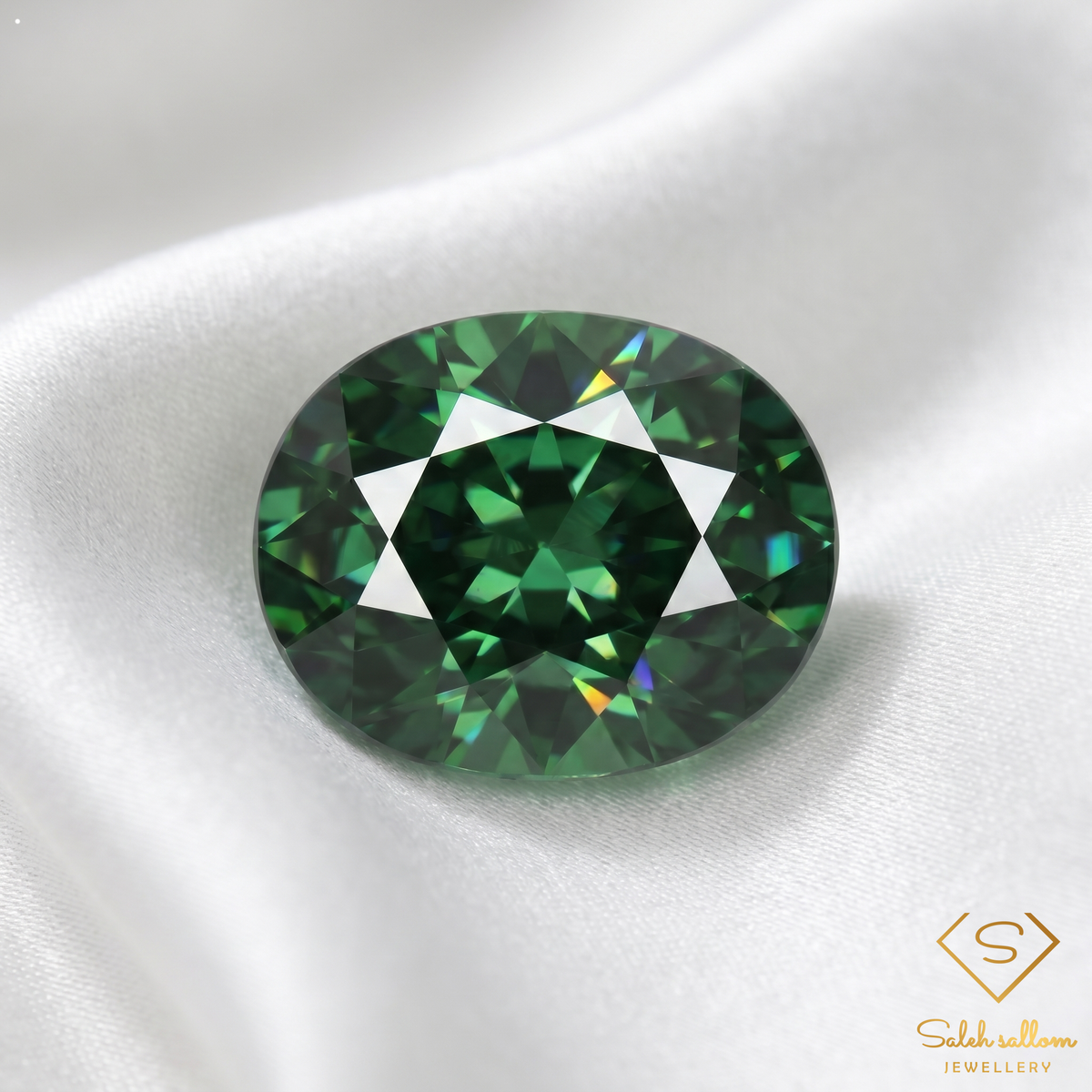 1.93 Ct Natural Green Tsavorite Garnet Oval Cut Loose Gemstone Tanzania