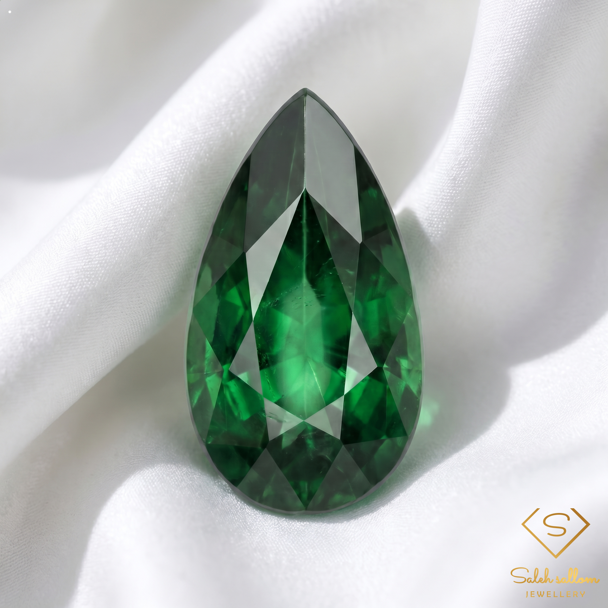 2.83 Ct Natural Green Tsavorite Garnet Pear Cut Loose Gemstone Tanzania Secondary image